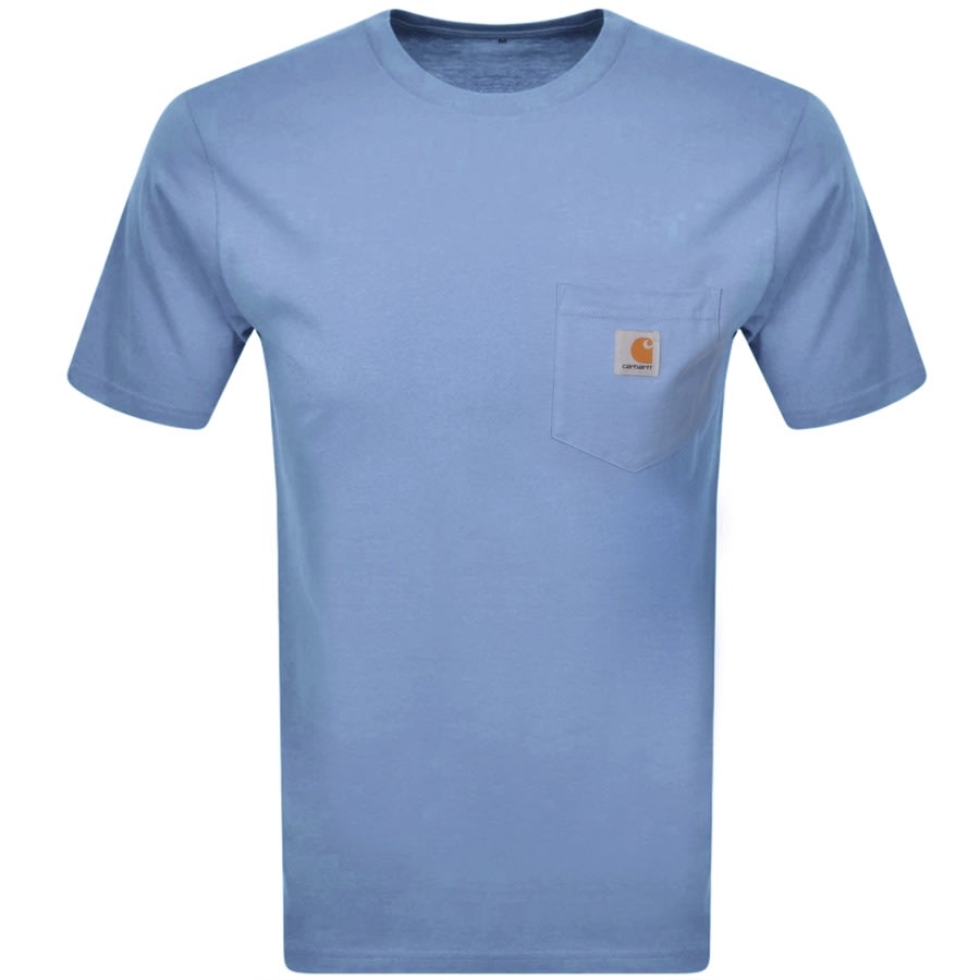 Alternative Image for ProductCarhartt Pocket Short Sleeved T Shirt Blue1